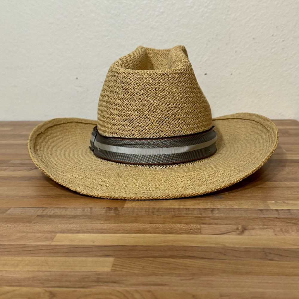 Vintage Union Made Miller Bros Westerns Cowboy Hat Tan Size 7 1/8